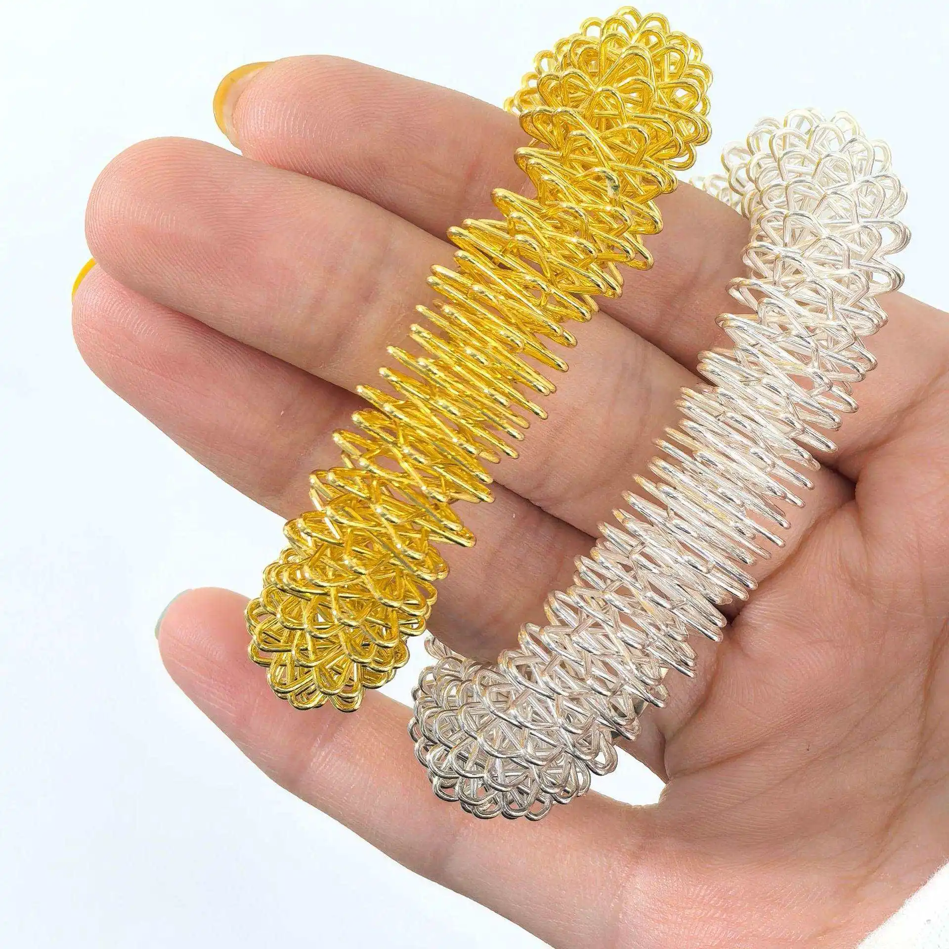 6 قطعة اليد الحسية المعصم القلق أساور العلاج بالابر تدليك حلقة الاسترخاء الإجهاد المخفض هدايا للمراهقين بنين بنات الكبار #1