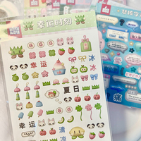 Cute Scrapbook Stationery Sticker Decal Stickers for Journal Planner Kawaii Decorative Material Sticker DIY Phone