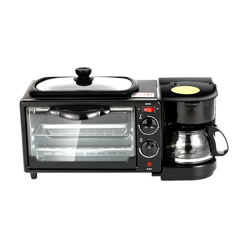 

3In1 breakfast machine household multi-function breakfast machine brewed coffee hot milk electric oven