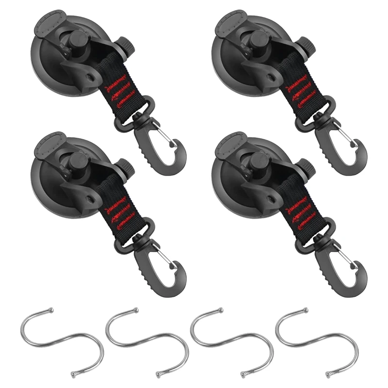 Suction Cup Anchor With Attachment Extra Strong Suction Cup Mounting Hooks Multifunctional Suction Cups For Car