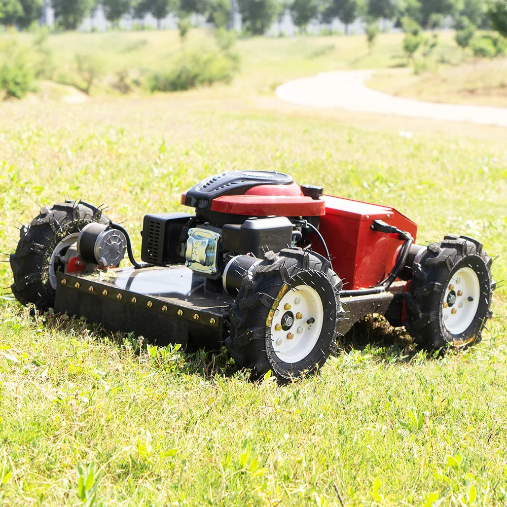 550mm 600mm 800mm 1000mm Factory Cheap Grass Cutter Robot Crawler Remote Control Lawn Mower With CE EPA Certificate