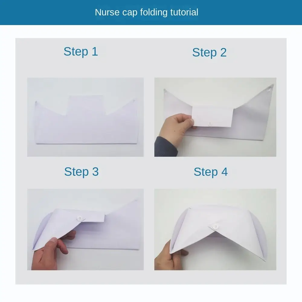 New Costume Accessories Nurse Hat Durable Accessories Swallowtail Hat Nurse Headband Work Cap Operating Room