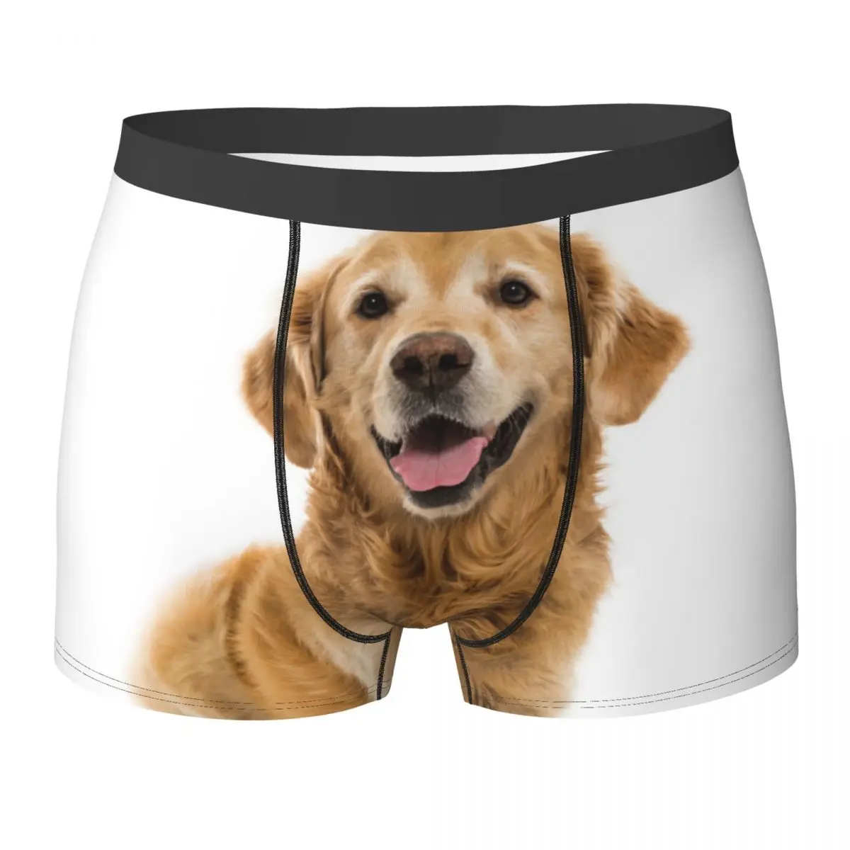 

Нижнее белье для собак Golden Retriever, модные мужские трусы с принтом домашних животных, милые шорты, трусы, подарок