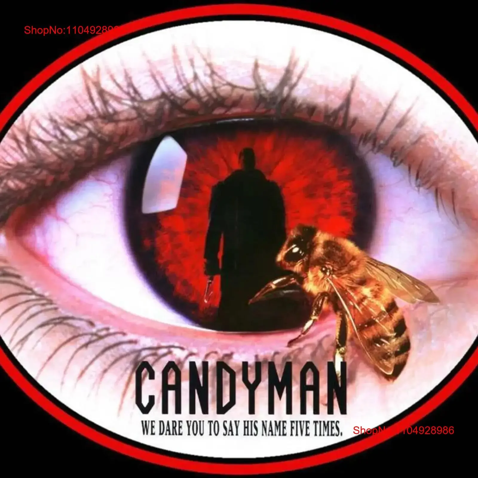 

Футболка в стиле ретро из фильма Candyman 90-х от маленького до 3XL, винтажная стираная унисекс, уличная дизайнерская одежда, дышащая