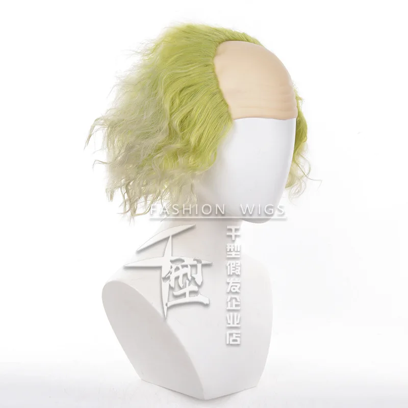 Pelucas de Cosplay de escarabajo, disfraz corto de Michael Keaton de 30cm, pelo sintético resistente al calor, fiesta para hombres + gorro de peluca