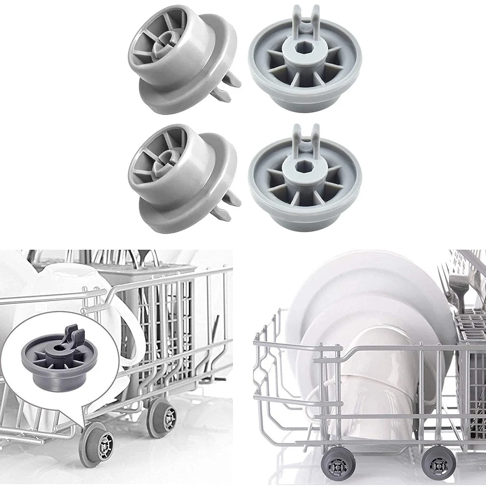 Dishwasher Lower Bottom Basket Wheels Compatible for Bosch Neff & Siemens 165314 Dishwasher Spare Parts Lower Rollers