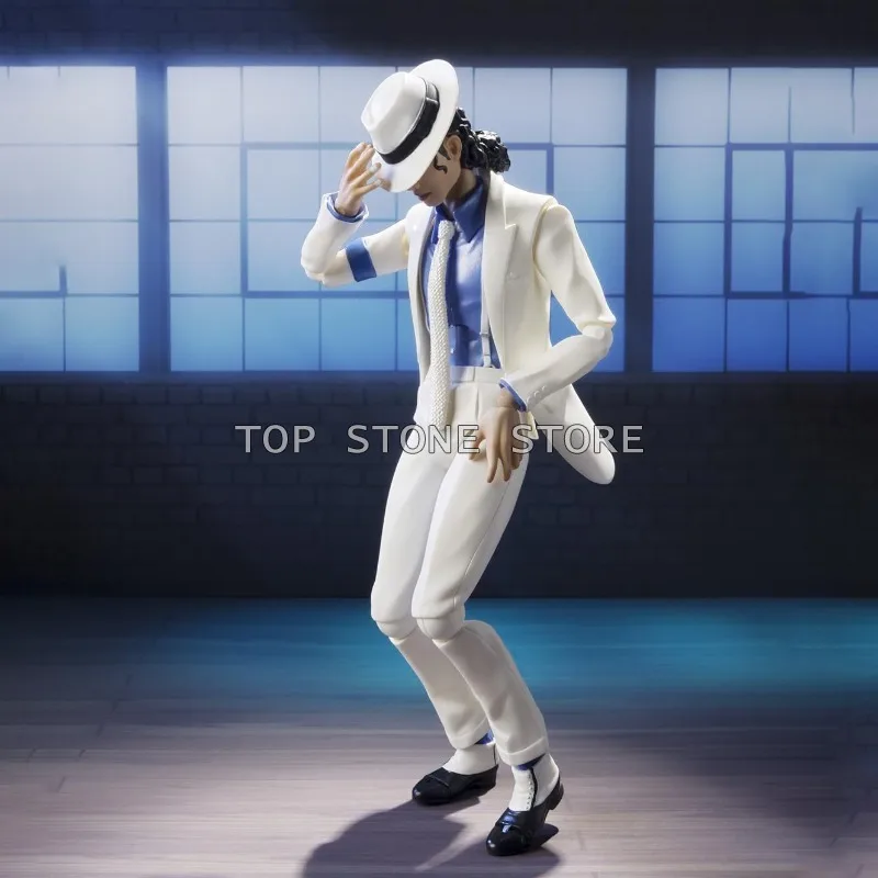 SHF Michael Jackson Action Figure Smooth Criminal Moonwalk Jackson Figures 16cm PVC Collection Movable Figurine Model Toys