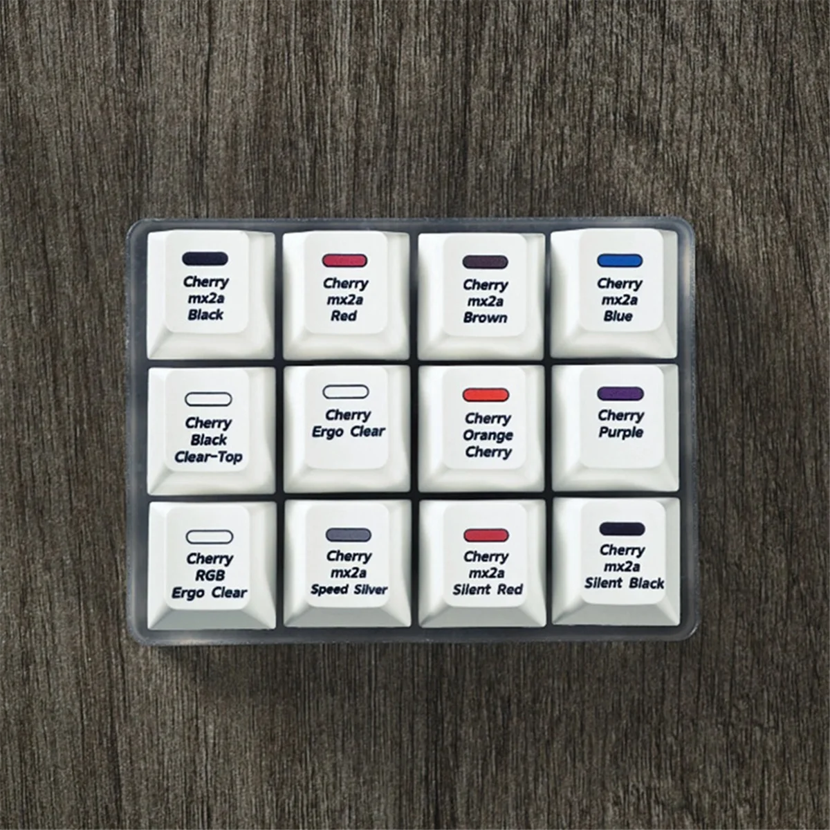 Cherry MX2A Chave Switch Tester Ferramenta de teste de interruptor de amostrador de teclado mecânico de 12 teclas para teclado mecânico