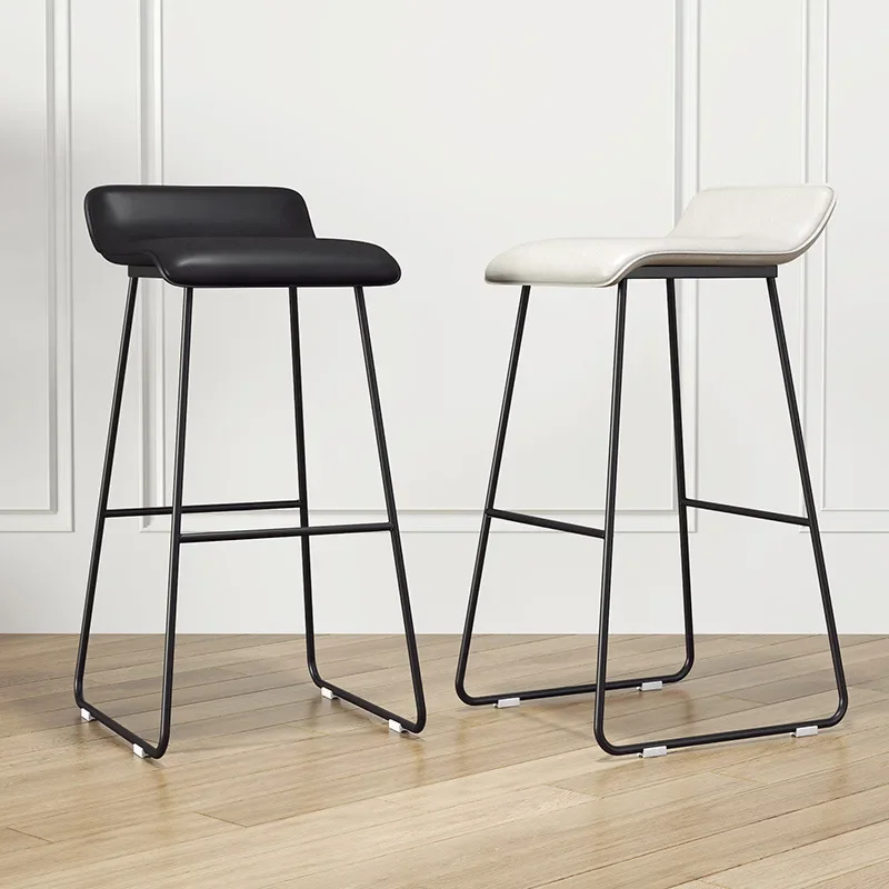 Tabouret haut de luxe pour cuisine, chaise de petit déjeuner, piste de bar moderne, chaise de créateur, salon de beauté, meubles