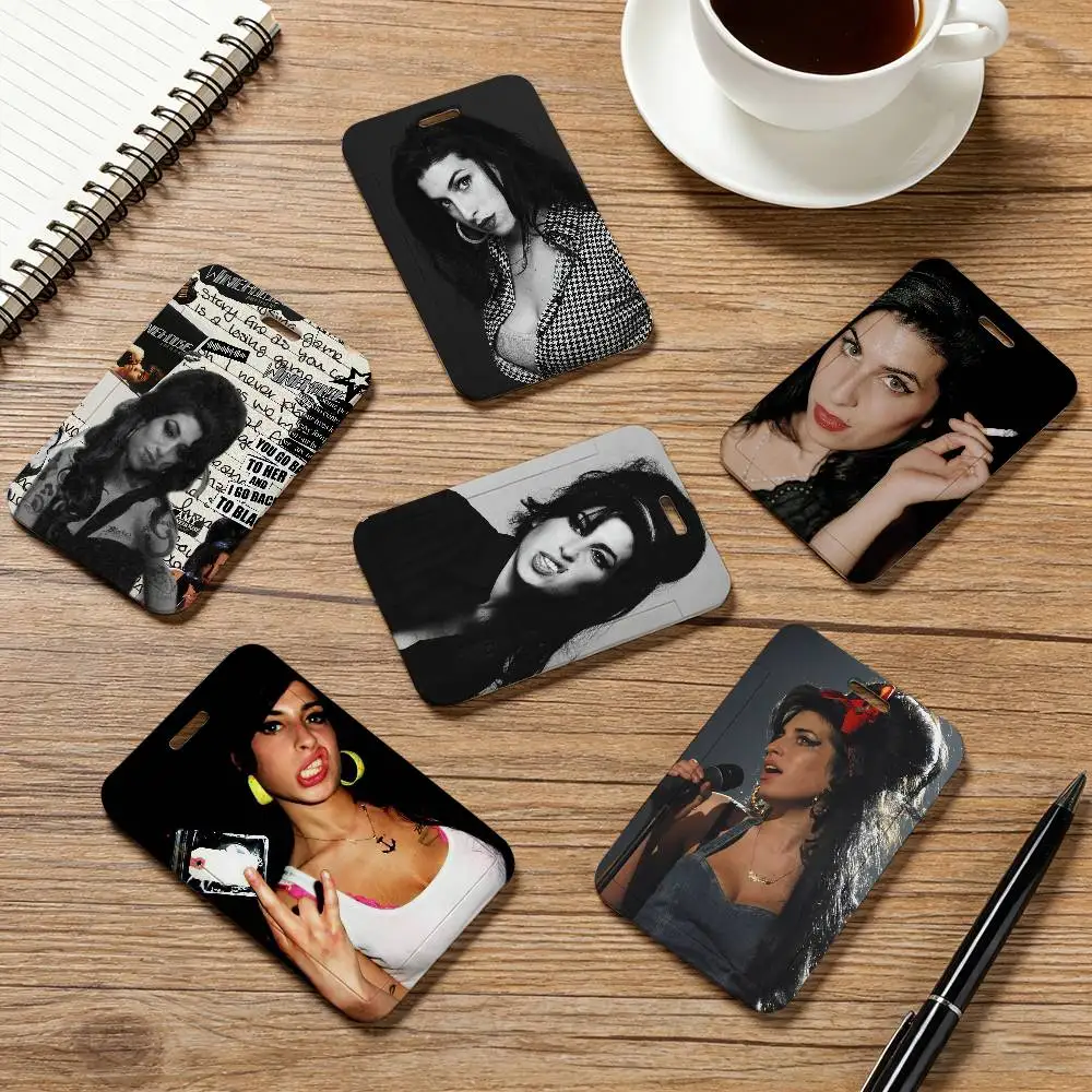 Singer A-Amy Winehouse Kartenhülle, Tasche für Visitenkarten, Unisex-Kreditkartenetui, Business-Bus-ID-Halter