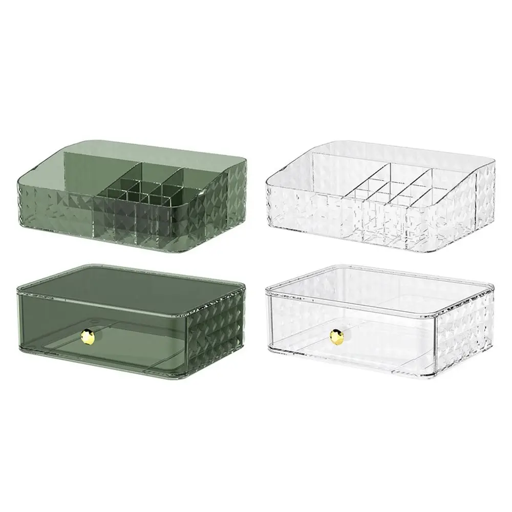 

Plastic Cosmetics Storage Box Dust-proof Drawer Design Cosmetics Storage Rack Large-capacity Stackable Desktop Organizer