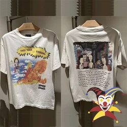 Cartoon Character SAINT T Shirt Men Women 1:1 High Quality Washed Tee Top T-shirt