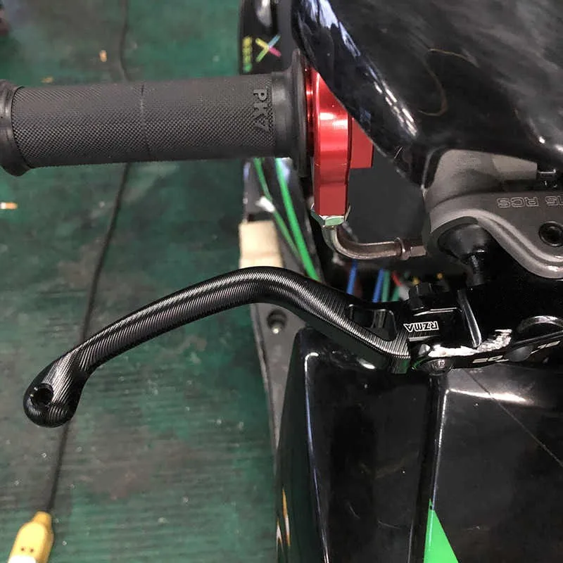 Universal cnc dobrável sensação linear 3d texturizado alavanca de freio da motocicleta alça para rcs push direto cilindro mestre do freio hidráulico