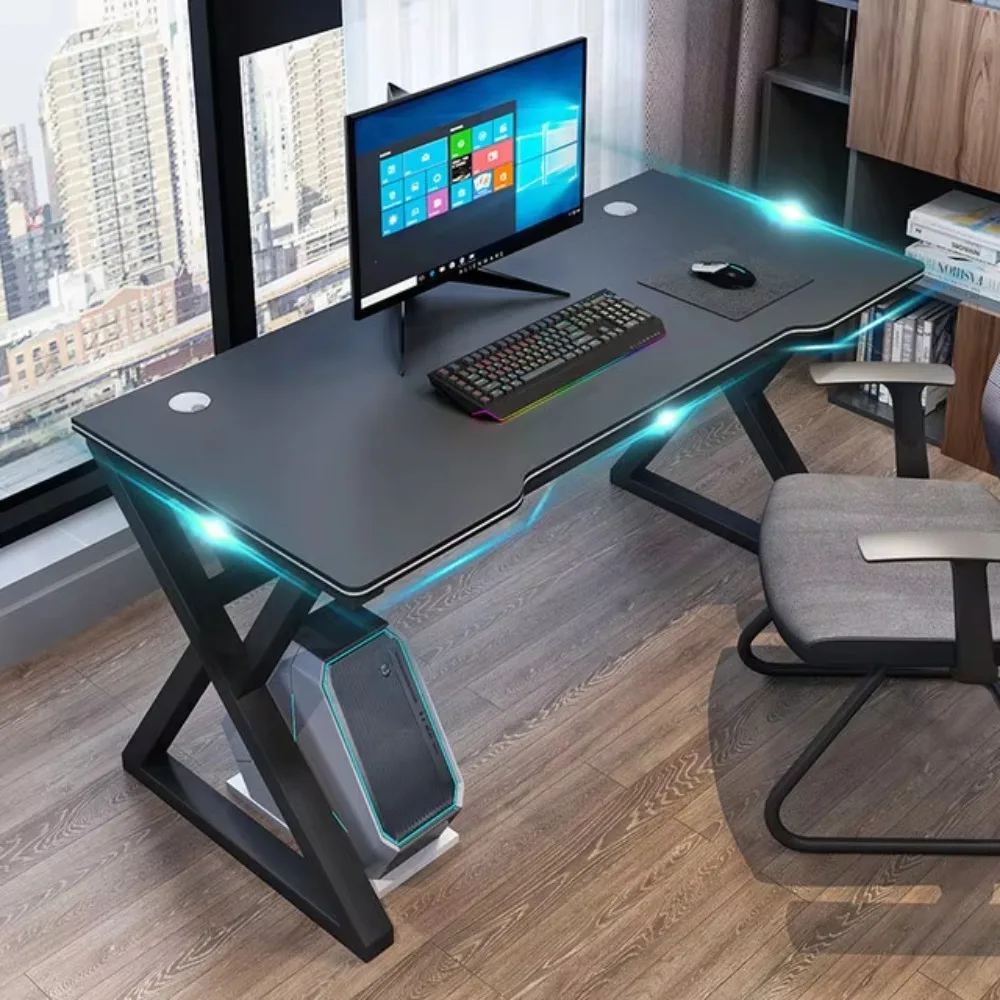 E-sports Gaming Desk, Computer Desktop Table, Simple Modern Student Writing Desk for Home Bedroom Office, Study Workstation