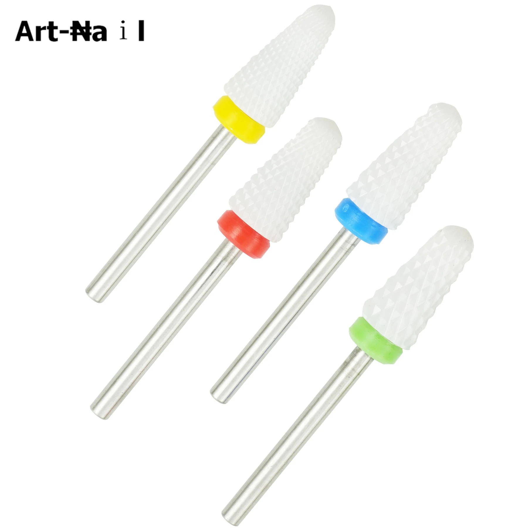 1pc Neue Keramik Nagel Bohrer Schaft Fräser Dreh Bits Für Elektrische Maniküre Maschine Grat Zubehör Nail art Werkzeuge