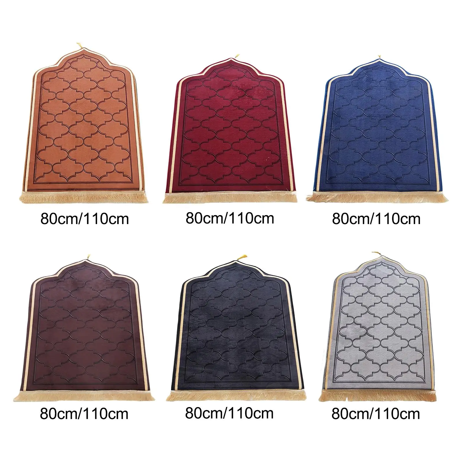 Prayer Rug Thickened Floor Mat Floor Carpet Area Rugs Blanket Worship Mat for Bedroom Hajj Ramadan Office Birthday Gifts