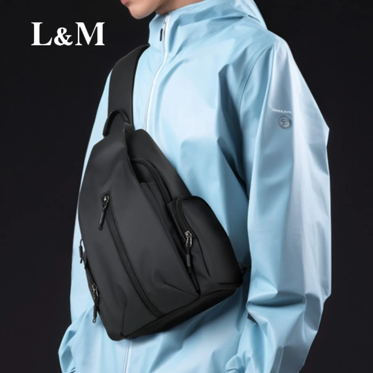 

L & M сумки через плечо, водонепроницаемая сумка на ремне, модные однотонные поясные сумки для мужчин, высококачественная дорожная спортивная сумка на ремне большой вместительности