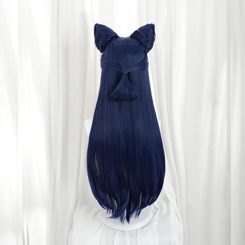 Rolecos jogo lol mitmaker nami peruca cosplay 75cm cor misturada perucas femininas resistente ao calor cabelo sintético