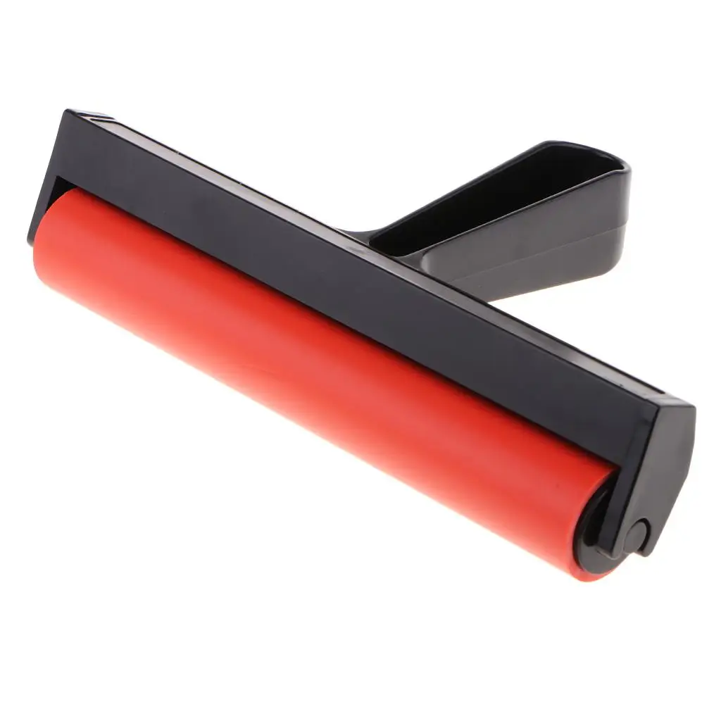 High Quality Rubber Brayer Roller with Plastic Handle for Printmaking,