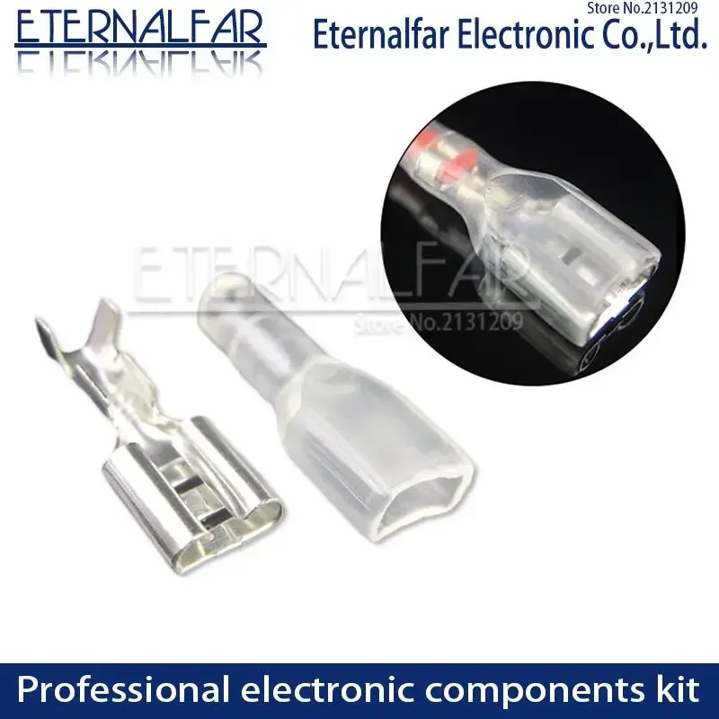 2.8mm 4.8mm 6.3mm Switch Wire Connectors Crimp 16A  Spade Terminals  Insulating Sleeves Plug springBig Packaging Bulk Wholesale