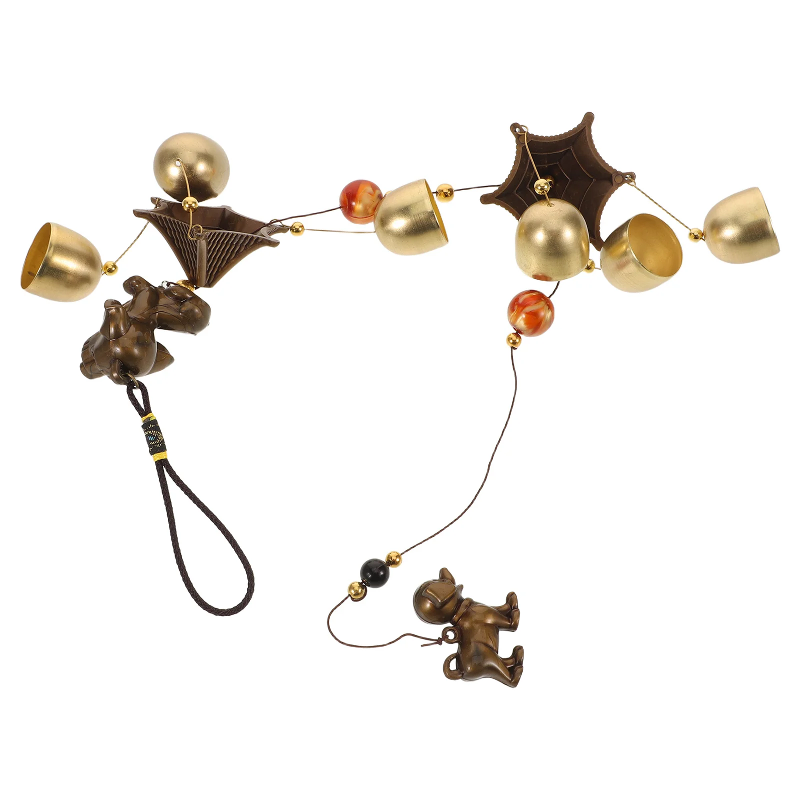 

Vintage Wind Chime For Outside Metal Bells Hemp Rope Retro Garden Yard Porch Lawn Pet Lover Memorial Ornament Dog Keepsake