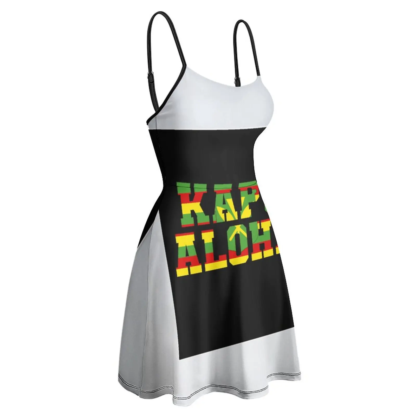 

Сексуальное женское платье на бретельках с гавайским флагом Kanaka Maoli Kapu Aloha, женское платье на бретелях с юмором и графическим клубом, новинка