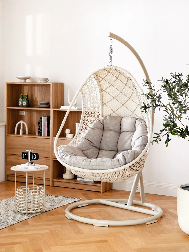 Hanging chair indoor rocking chair household leisure area rocking chair hammock outdoor courtyard hanging basket rattan chair