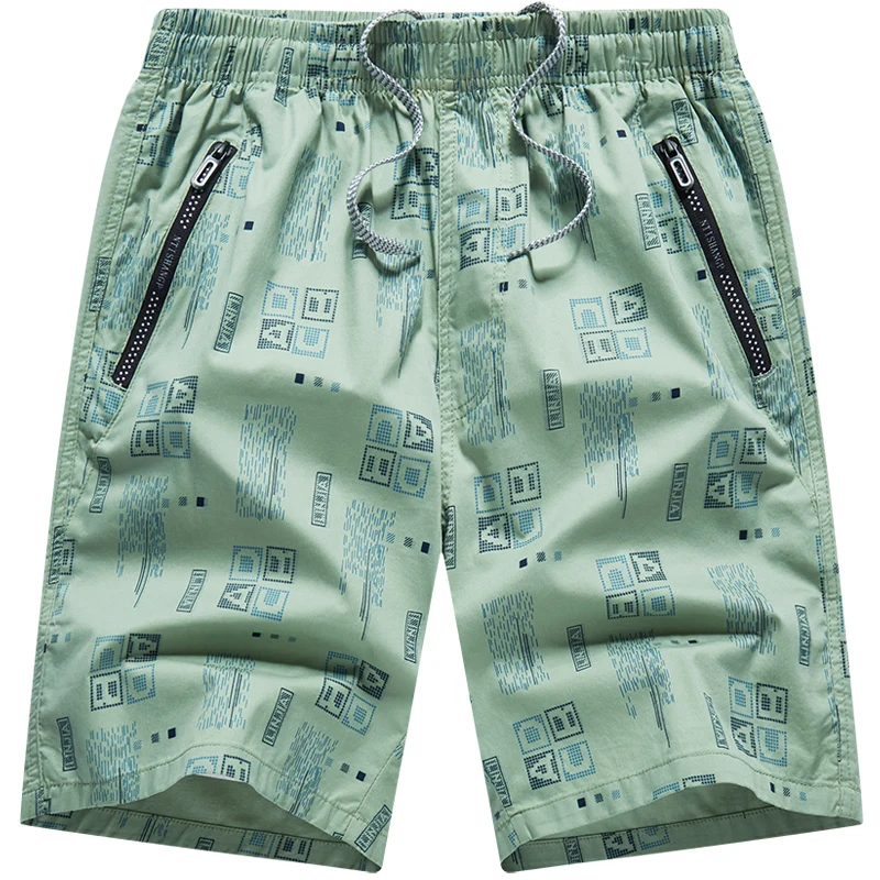 Men's Cotton Breathable Shorts 2026 Summer Casual Loose Workwear Shorts With Drawstring Elastic Waist Fifth Joggers Pants Men