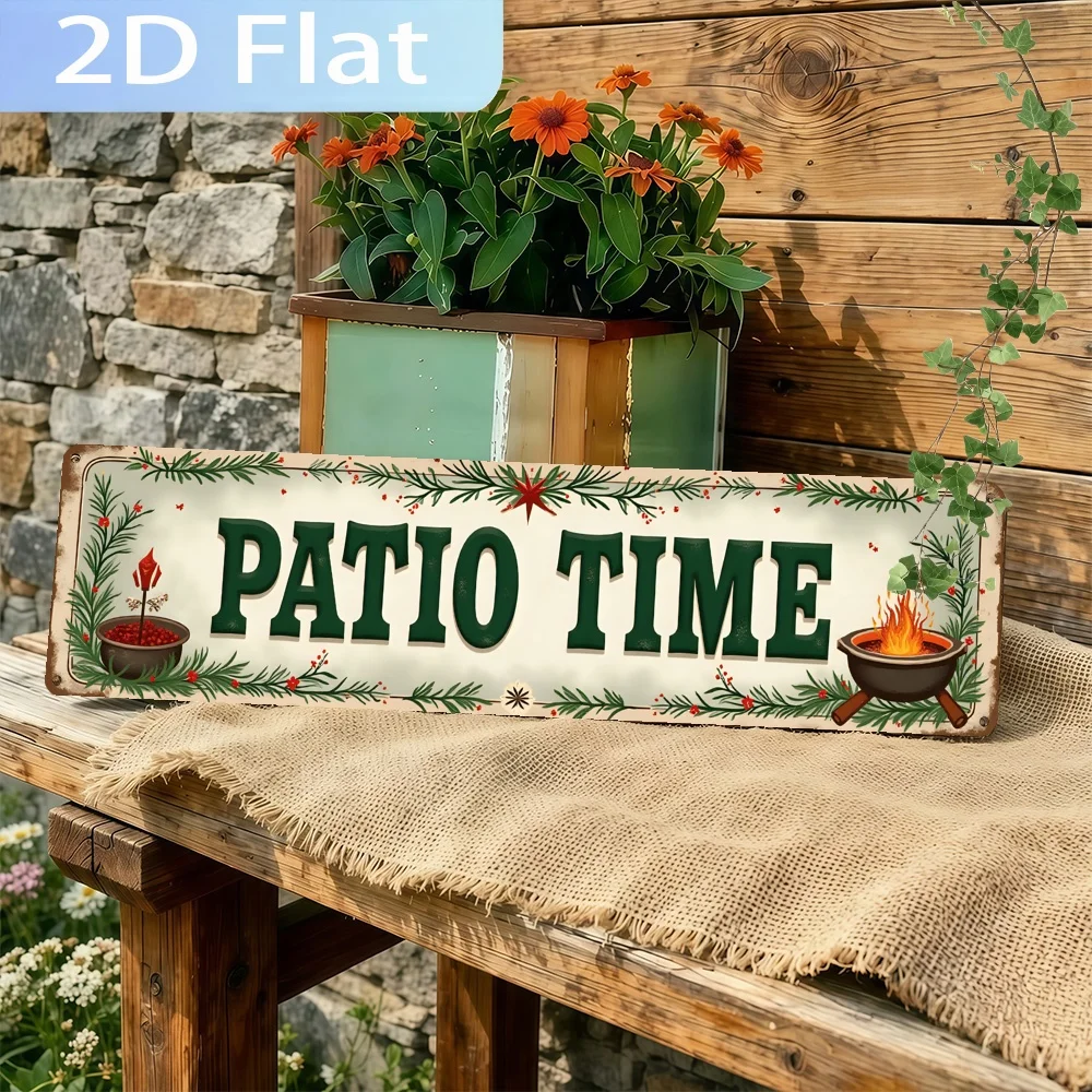 2D Flat - A  Vintage Sign Reading 