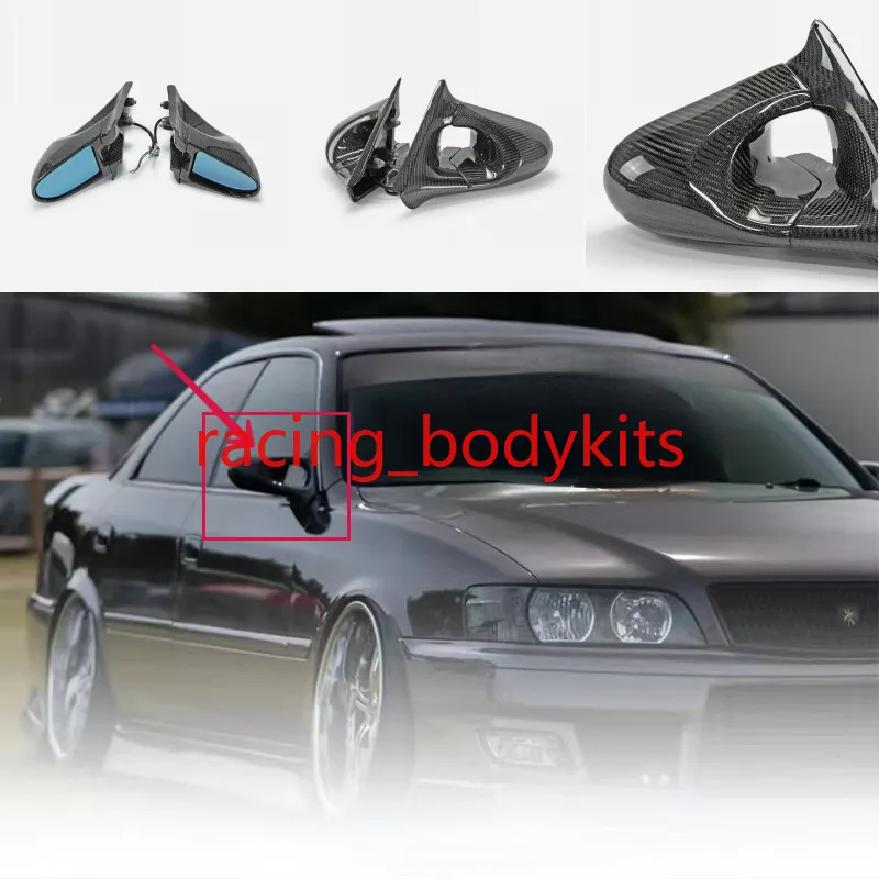 

For Toyota Chaser JZX100 RHD Aero Mirror Rearview Mirrors Carbon Fiber Rear View car BodyKits