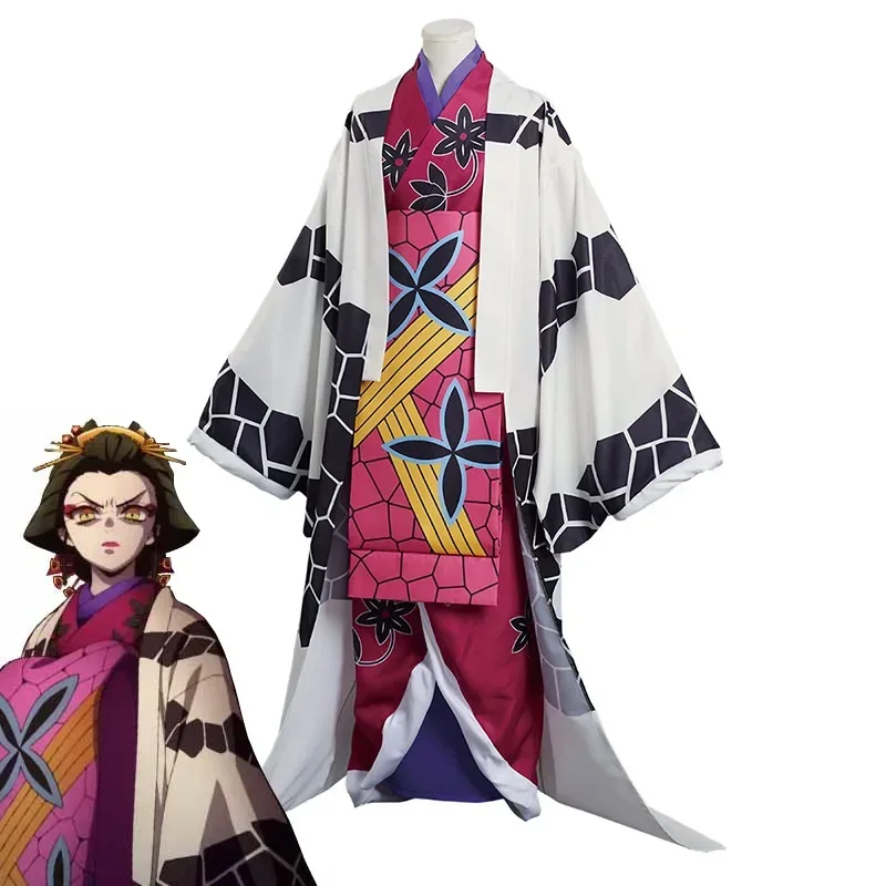 Daki Cosplay Kimono Outfit Juuni Kitsuki Sixth Women'S Anime Clothing Kimaki No Yahiba: Yuukaku-Hen Costume MN5