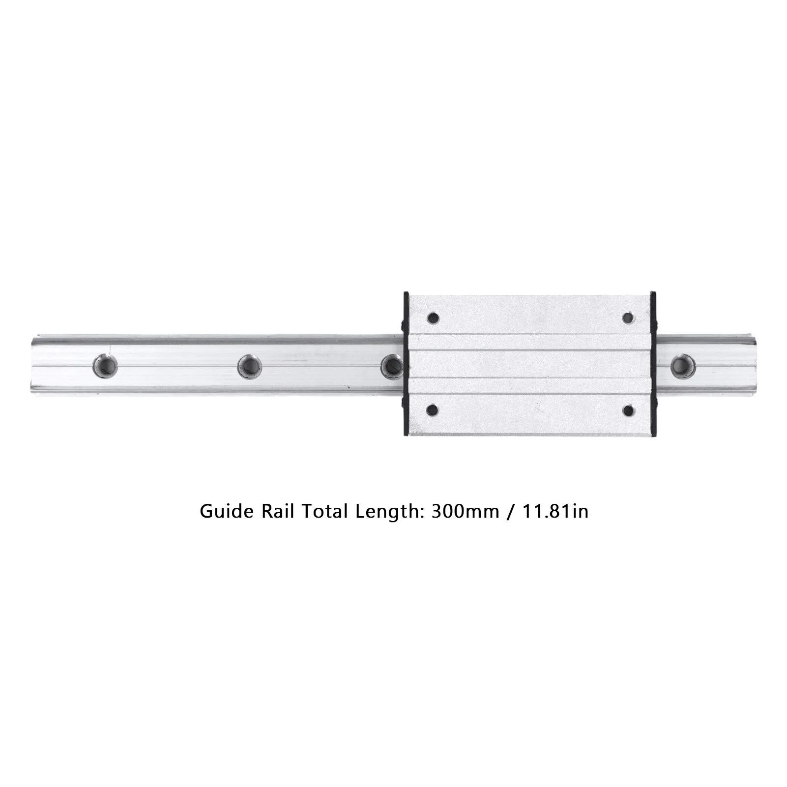 Linear Rail  Guideway with External Dual Axes Slider Slide Block 300mm LGD6 Slide Block Guideway Slide Block  Rail