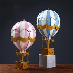 1pc Hanging Craft Home Livingroom 35cm(1.15ft) Modern Iron Hot Air Balloon Wall Decoration Accessories Rainbow Lantern