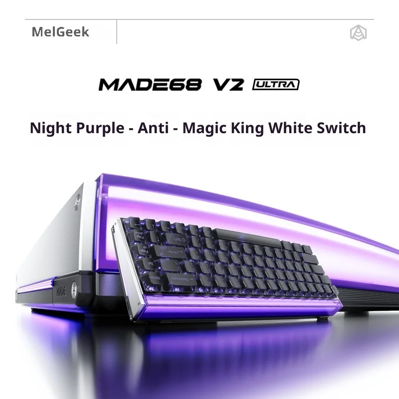 MelGeek MADE68 V2 ULTRA Gaming Keyboard Hall TTC Effect Switch CNC