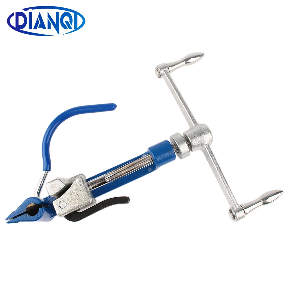 

Stainless Steel Cable Tie Gun Stainless Steel Zip Cable Tie plier bundle tool for width 6.35-20mm thickness 0-1.2mm Blue cutter