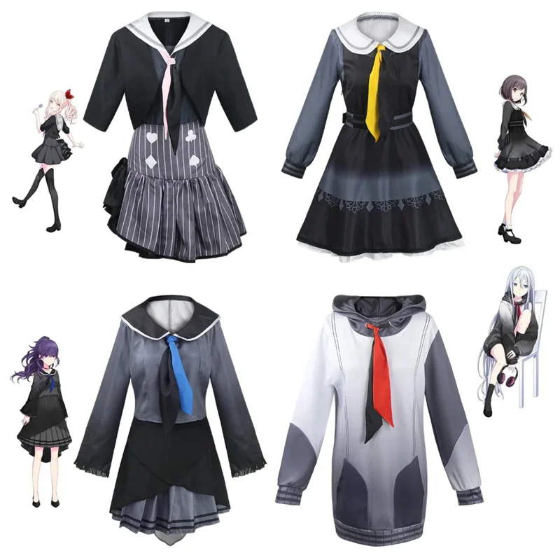 Cosplay Project Sekai Colorful Stage! feat.Akiyama Mizuki Yoisaki Kanade Shinonome Ena Asahina Mafuyu Halloween Outfit Costume