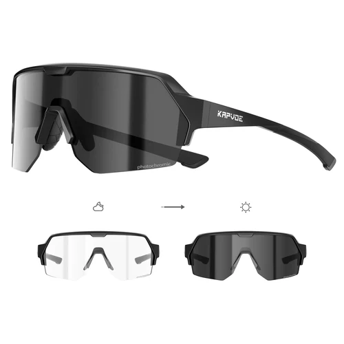 KAPVOE nuevas gafas de sol fotocromáticas para exteriores, gafas de ciclismo para bicicleta de carretera, gafas deportivas UV400 para hombres, gafas para conducir en bicicleta de montaña
