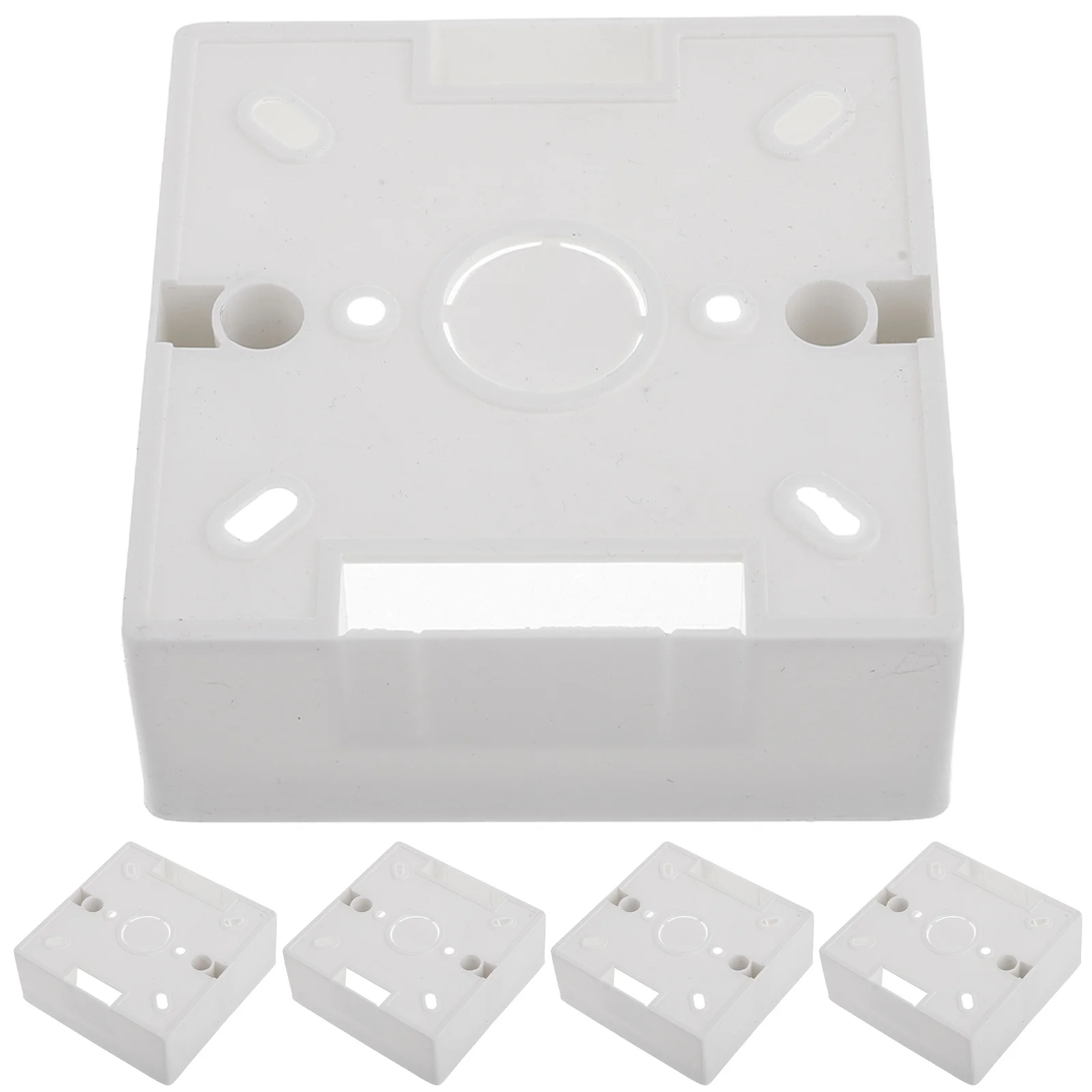 

5Pcs Surface Flush Mount Rv Electrical Junction Box PVC Weatherproof Outdoor Utility Trailer Terminal Box Organizer