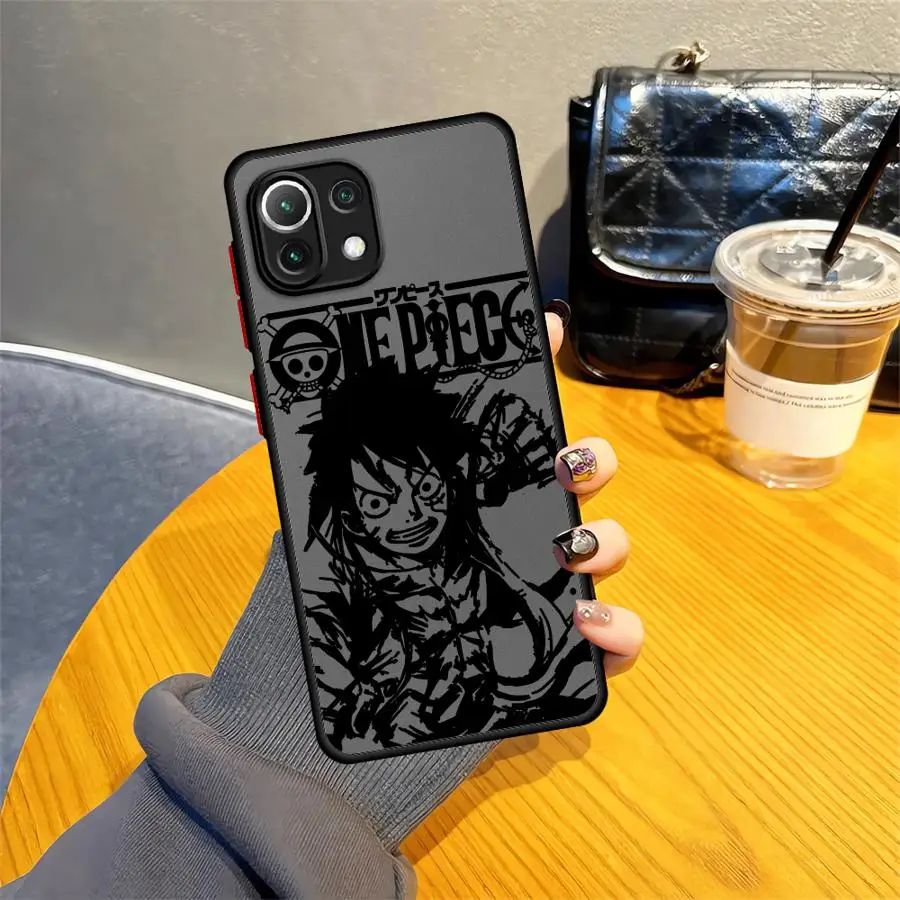 ワンピース アニメ バックフォンカバーケース Xiaomi Mi 12T 10T 11T 12x 13 11 Lite 14 13 Pro用