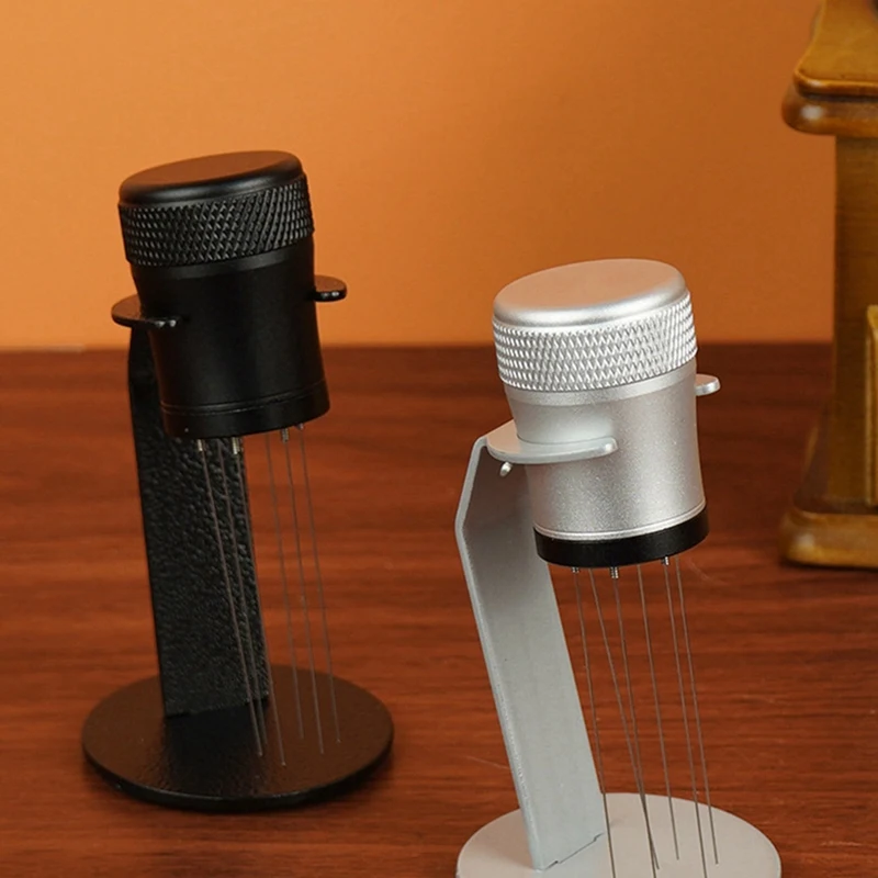 コーヒー色の粉末針,布粉針,スティック,コーヒー攪拌機,取り外し可能で洗える,6ピン