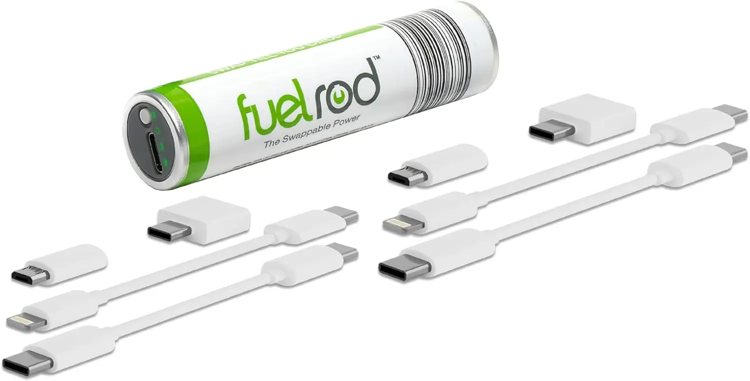 

Портативный зарядный комплект USB-C с дополнительными кабелями и адаптерами, совместимый с планшетами и смартфонами, перезаряжаемый внешний аккумулятор