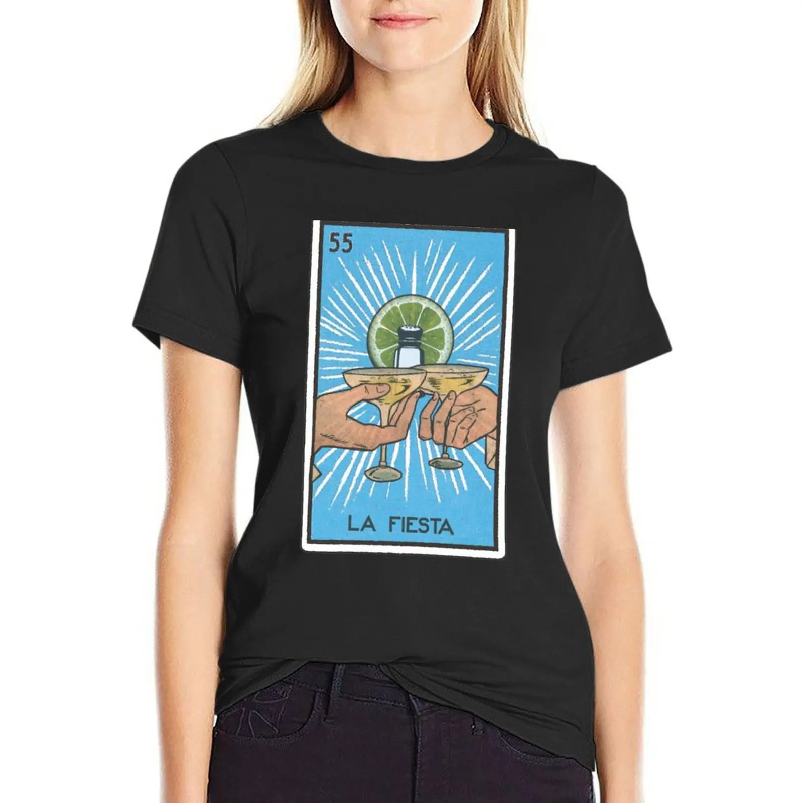 Cinco de Drinko - Cinco de Mayo Fortune Teller Game Card T-Shirt customizeds lady clothes rock and roll t shirts for Women