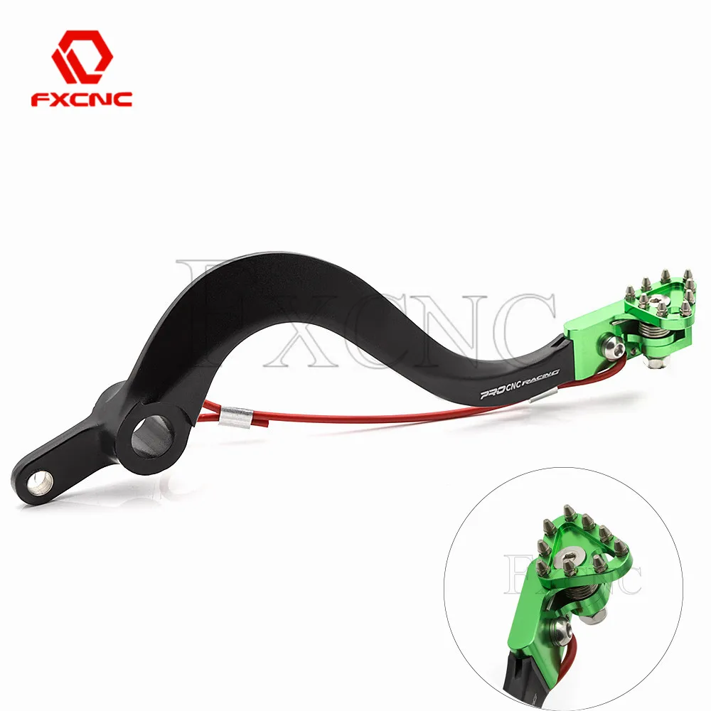 

For Kawasaki KX250F KX450F KX 250F 450F 2006 2007 2008 2009 2010 2011 2012 2013-2020 CNC Aluminum Rear Brake Lever Footpeg Pedal