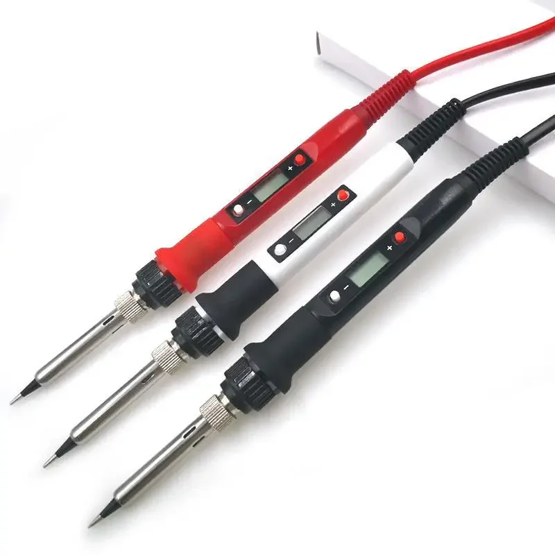 

80W Internally Heated Digital Adjustable Temperature Electric Soldering Iron Set Maintenance Tool High Temperature Resistant