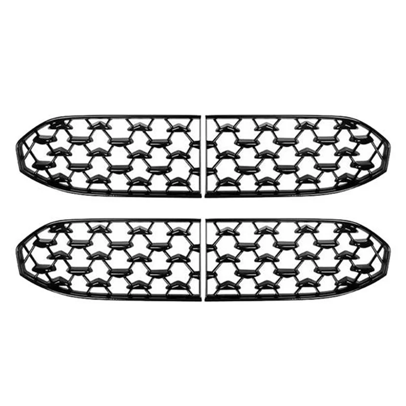 

2Set Car Front Lower Grille Bumper Grille Cover Decoration For Mazda CX30 CX-30 2020-2021-A67F