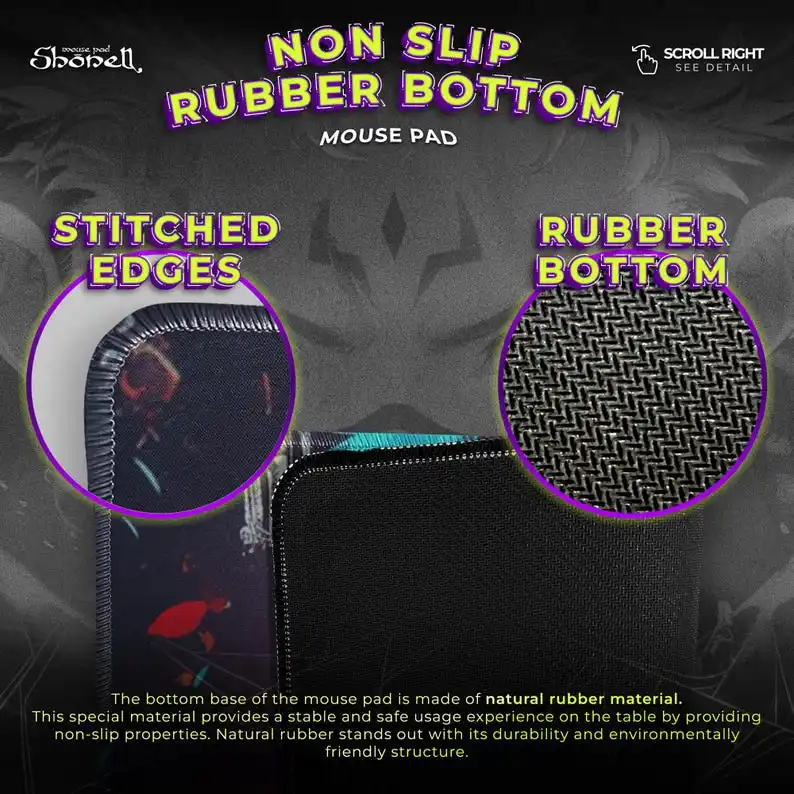 Alas Mouse Sukuna Jujutsu Kaisen - Alas Meja Seni Wajah Raja Terkutuk, Alas Gaming Anime, Dekorasi Hadiah Otaku Ryomen Sukuna