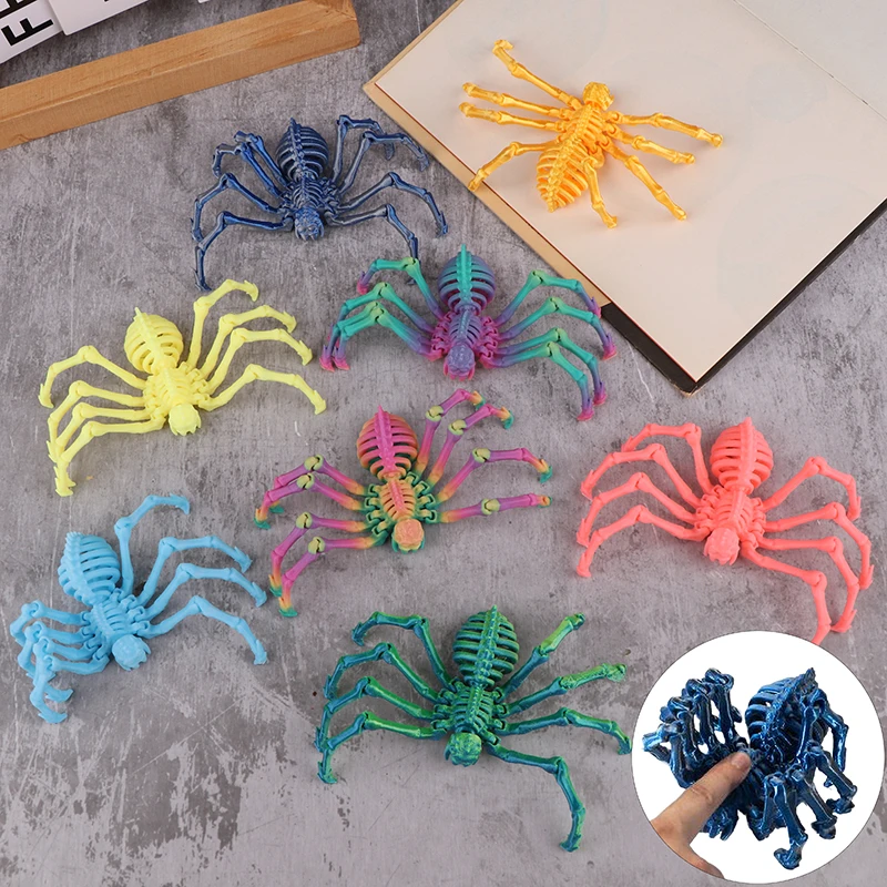 3D Printed Spider Flexible Active Action Figures Home Office Ornament Halloween Party Decorations Boys Gift