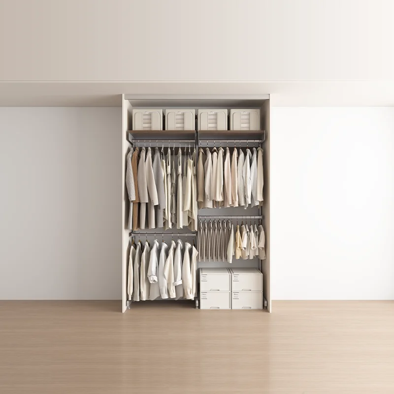 Wardrobe Storage Freestanding Bedroom Living Room Furniture Steel Large Capacity Eco-Friendly Modern Durable Moistureproof |
