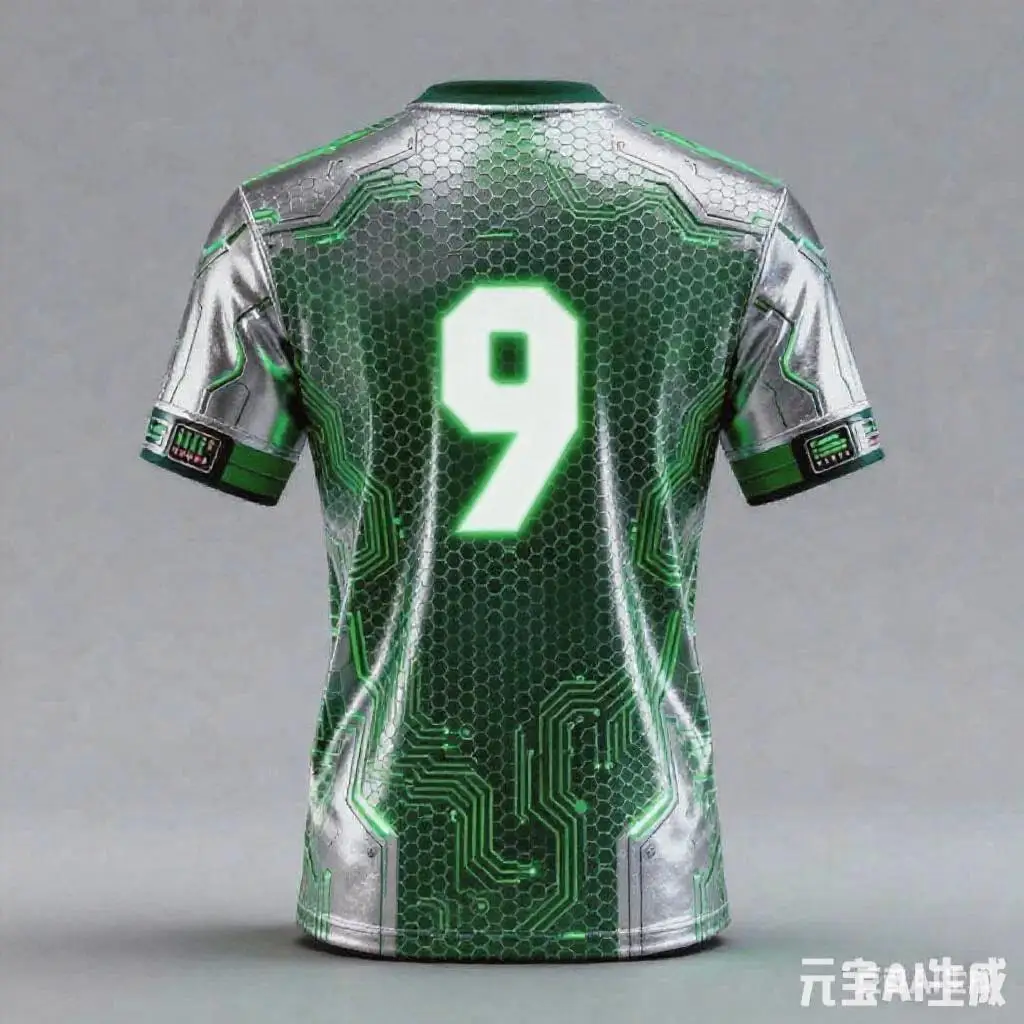 تي شيرت جيرسي لكرة القدم للتدريب في الهواء الطلق بتقنية سايبر فيوتشر قابل للتنفس وسريع الجفاف برقبة دائرية وأكمام قصيرة #2