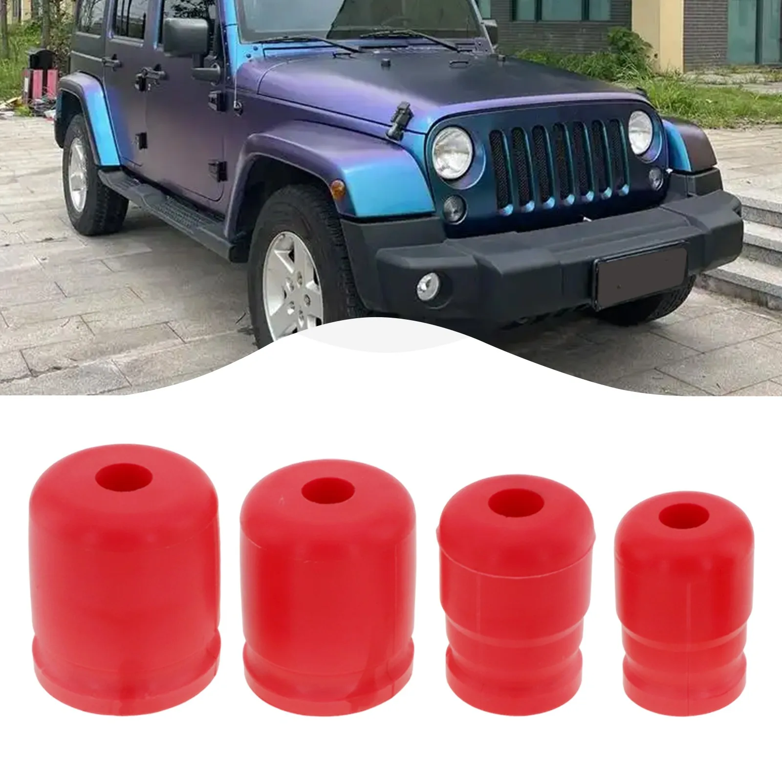 

Replacement Parts Compatible With JK Easy Installation OE Replacement Plastic Material Front And Rear Bump Stops